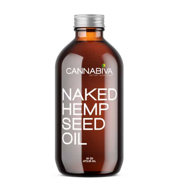 Cannabiva Naked Hemp Seed Oil - One Monthly Supply - 16oz Bottle